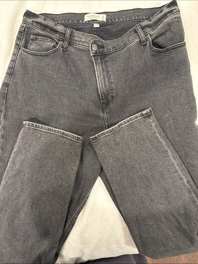Abercrombie & Fitch Charcoal Straight-Leg Jeans
